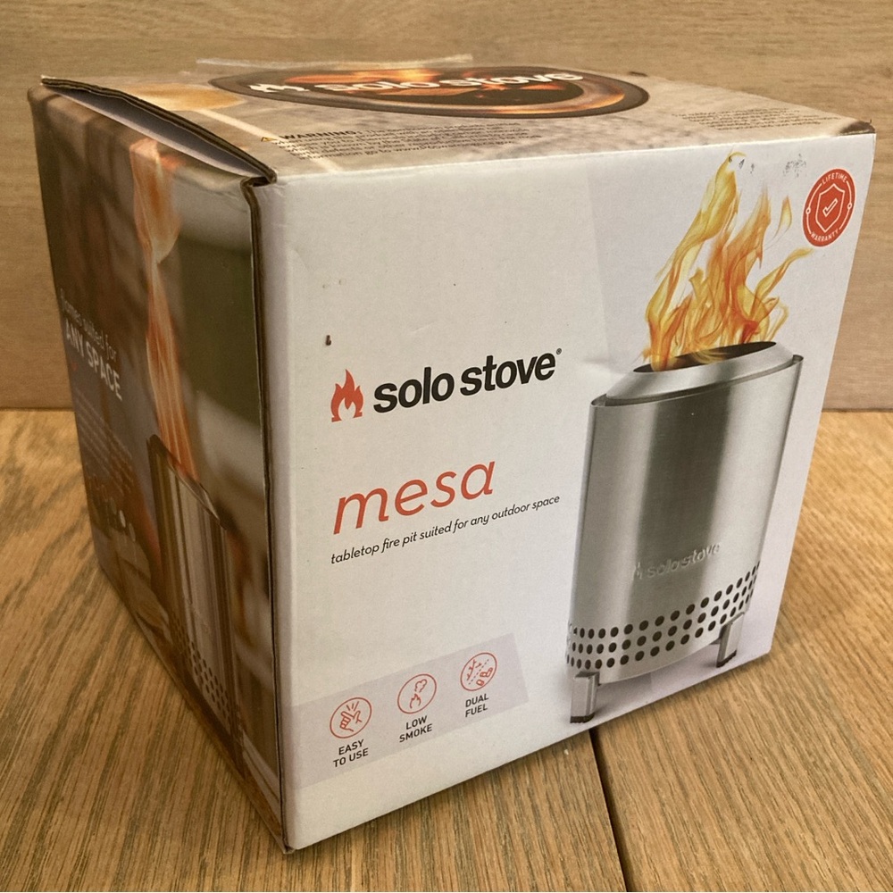 Mesa Solo Stove - Open Box - tabletop fire pit for any outdoor space